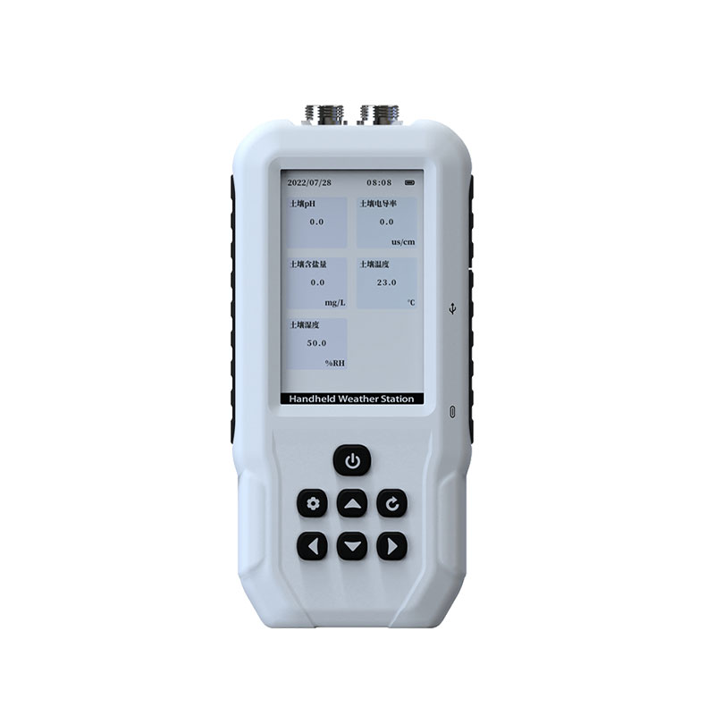 土壤温湿度电导率含盐量PH氮磷钾测定仪